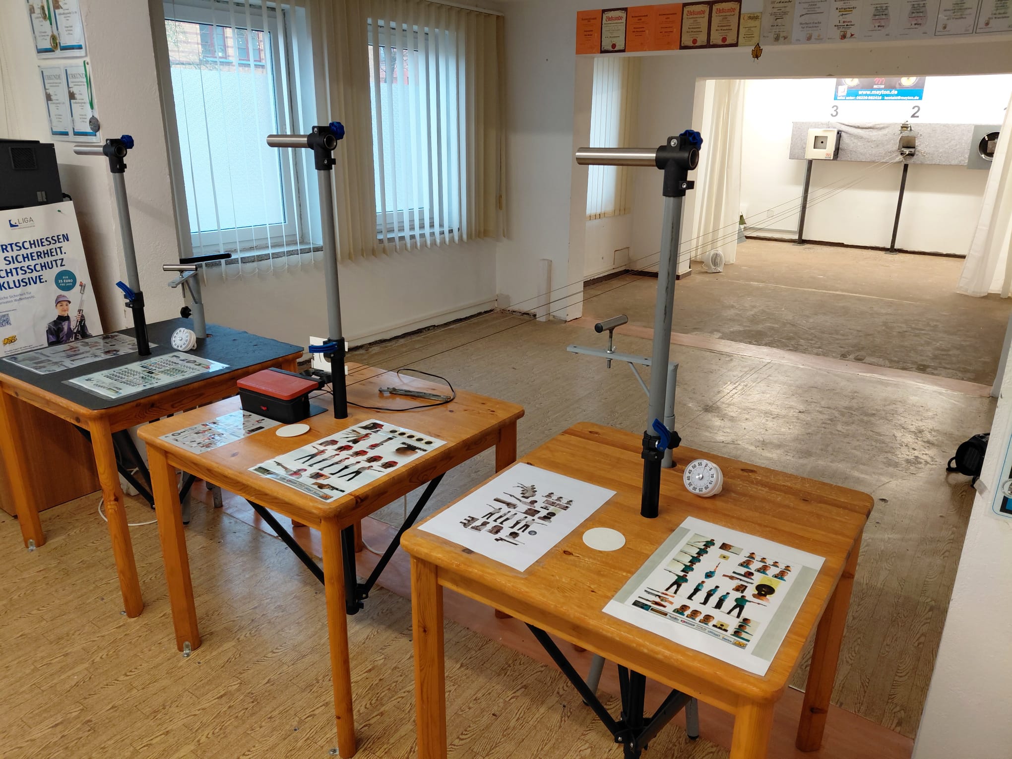 Moderne Luftgewehrbahn